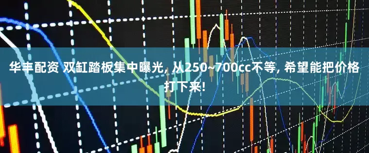 华丰配资 双缸踏板集中曝光, 从250~700cc不等, 希望能把价格打下来!